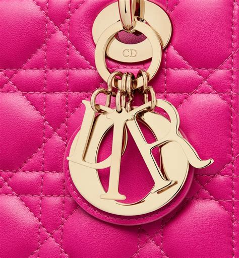 rani pink lady dior|Small Lady Dior My ABCDior Bag Rani Pink Cannage Lambskin.